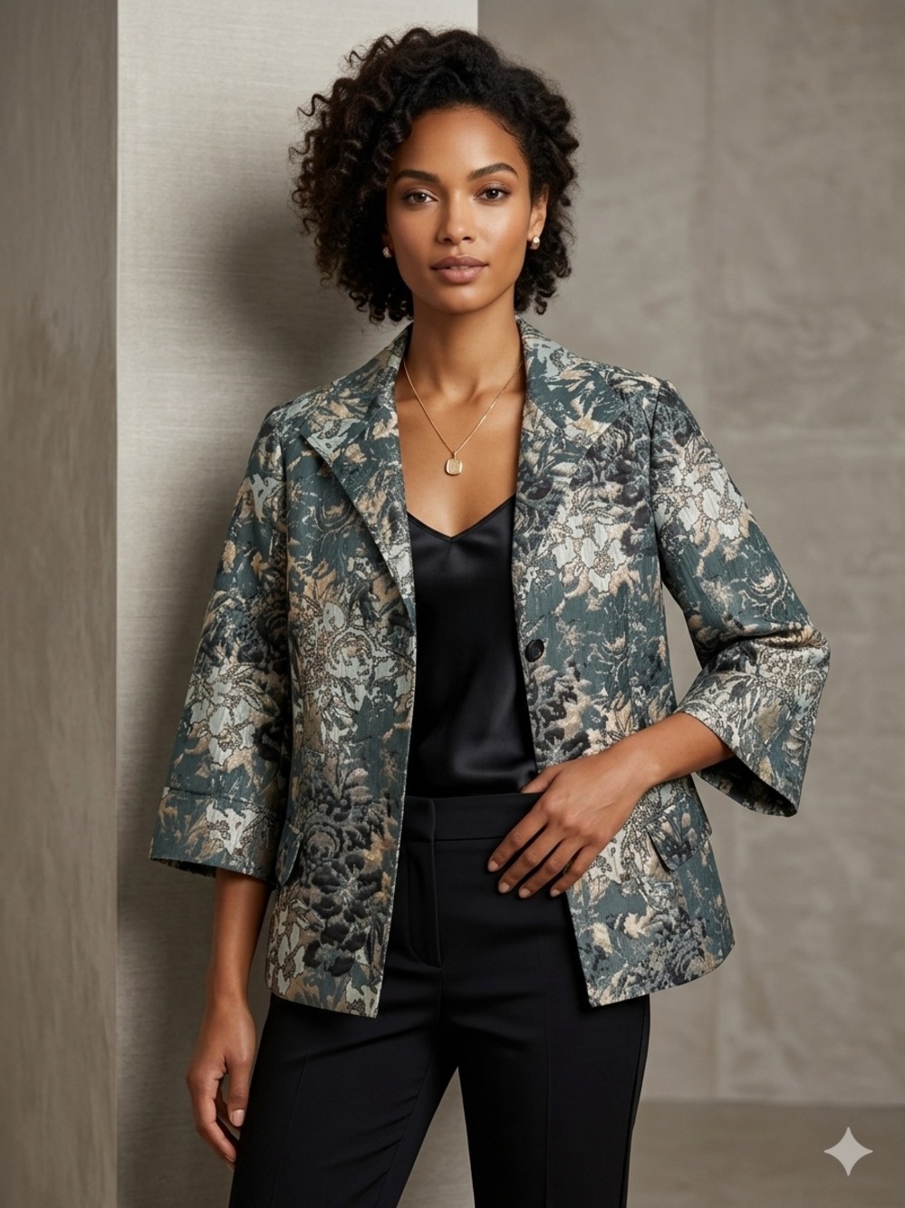 Lafayette 148 New York Helena Brocade Blazer Size 16